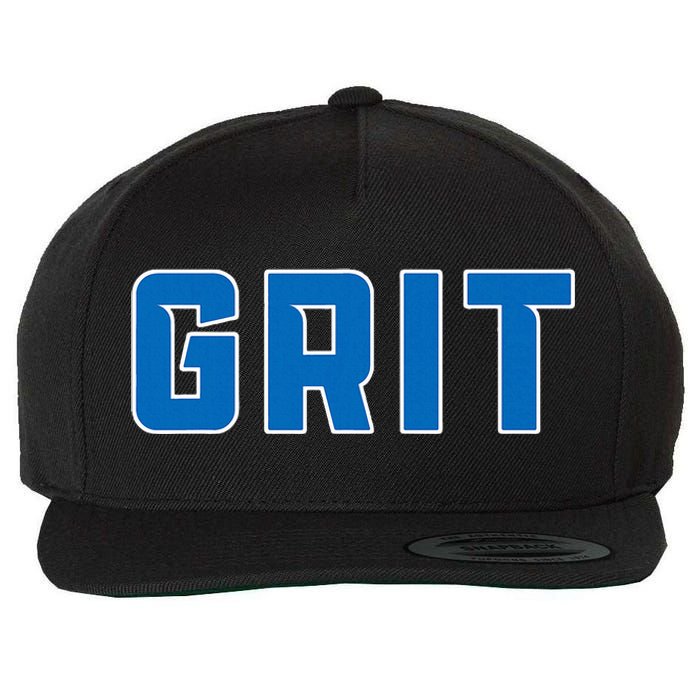 Grit Detroit Michigan Wool Snapback Cap