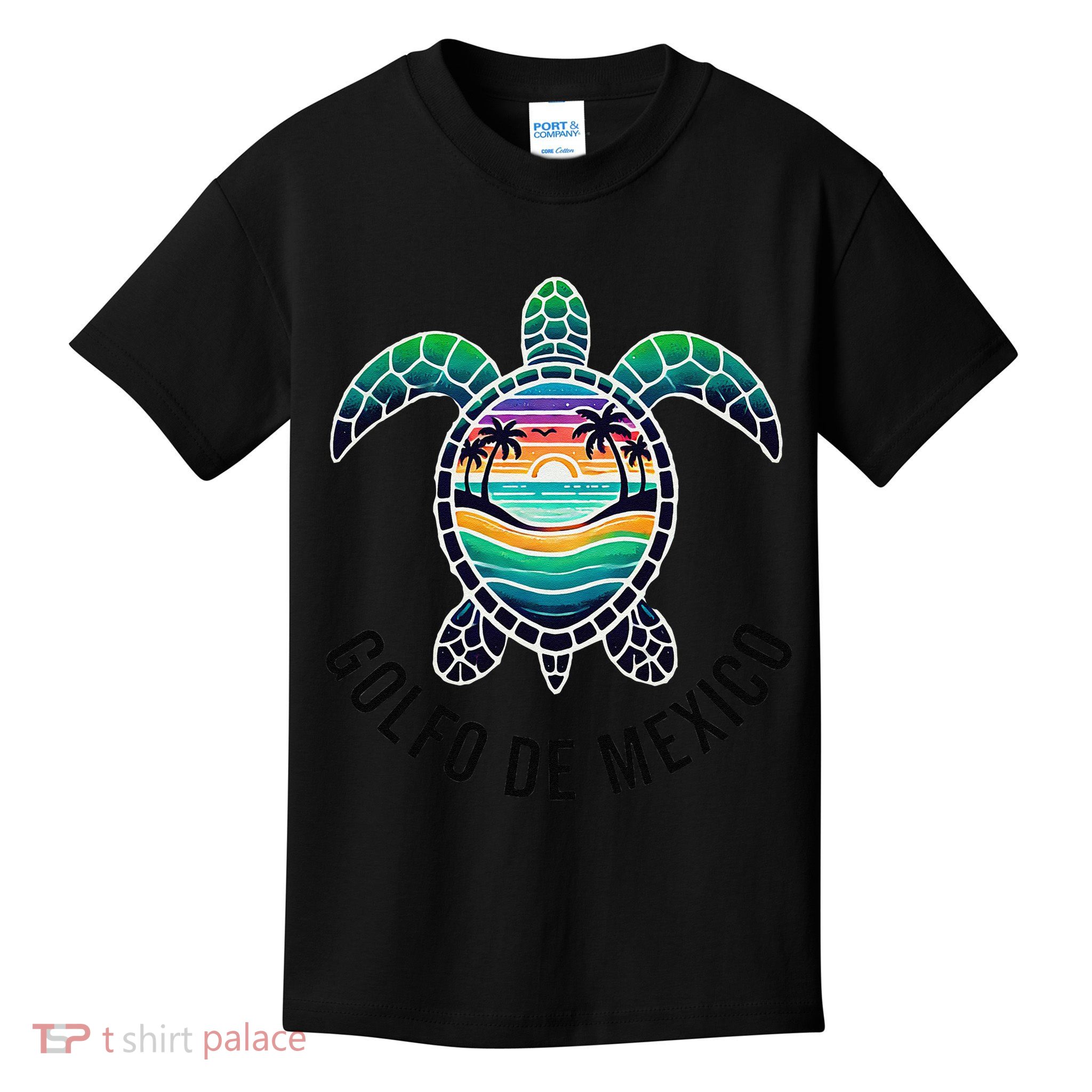 Golfo De Mexico Viva Mexico Gulf Of Mexico Souvenir Kids T-Shirt