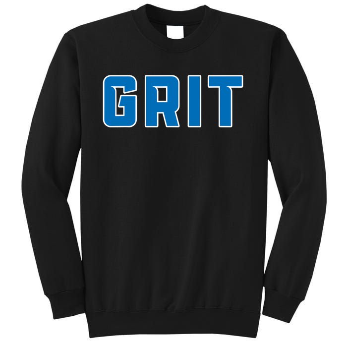 Grit Detroit Michigan Blue And White Sweatshirt