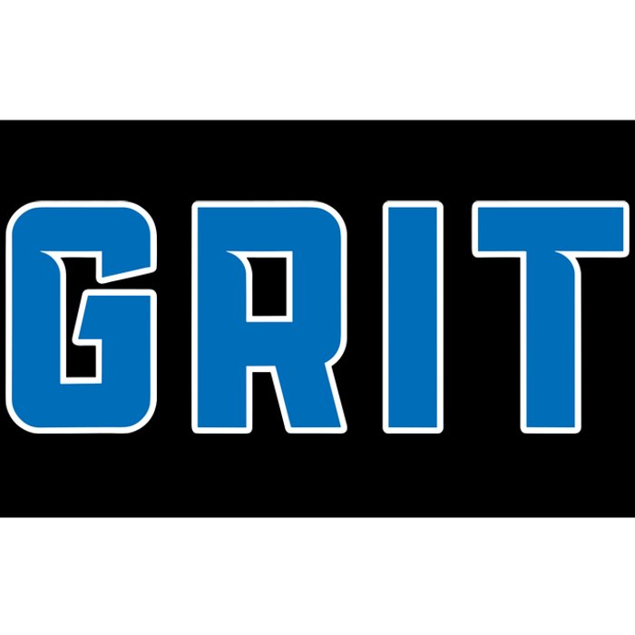 Grit Detroit Michigan Blue And White Bumper Sticker