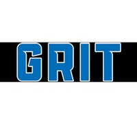 Grit Detroit Michigan Blue And White Bumper Sticker