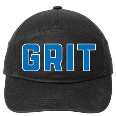 Grit Detroit Michigan Blue And White 7-Panel Snapback Hat