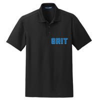 Grit Detroit Michigan Blue And White Dry Zone Grid Polo