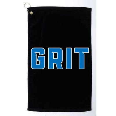 Grit Detroit Michigan Blue And White Platinum Collection Golf Towel