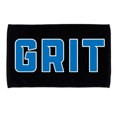 Grit Detroit Michigan Blue And White Microfiber Hand Towel