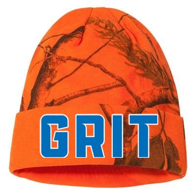 Grit Detroit Michigan Blue And White Kati Licensed 12" Camo Beanie