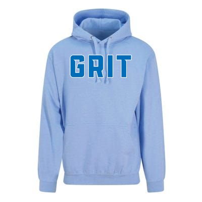 Grit Detroit Michigan Blue And White Unisex Surf Hoodie