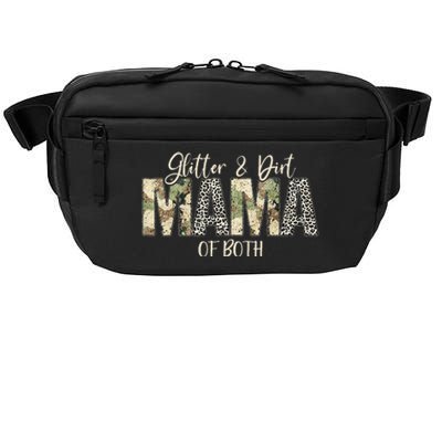 Glitter & Dirt Mom Mama Of Both Leopard & Camo Mother's Day Crossbody Pack