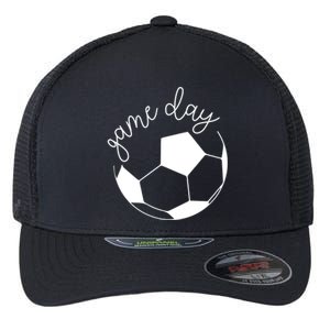 Game Day Mom Soccer Cute Gift Flexfit Unipanel Trucker Cap