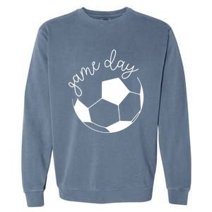 Game Day Mom Soccer Cute Gift Garment-Dyed Sweatshirt