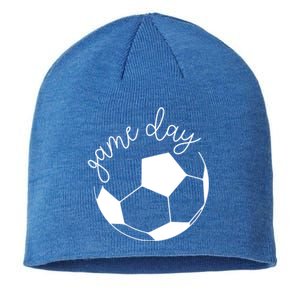 Game Day Mom Soccer Cute Gift Sustainable Beanie