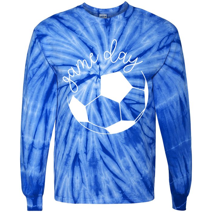 Game Day Mom Soccer Cute Gift Tie-Dye Long Sleeve Shirt