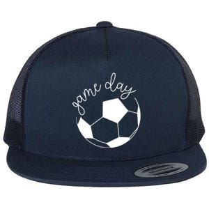 Game Day Mom Soccer Cute Gift Flat Bill Trucker Hat