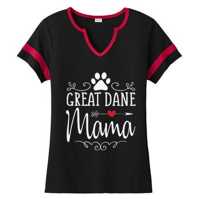 Great Dane Mama Great Dane Mama Ladies Halftime Notch Neck Tee