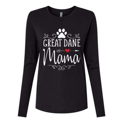 Great Dane Mama Great Dane Mama Womens Cotton Relaxed Long Sleeve T-Shirt