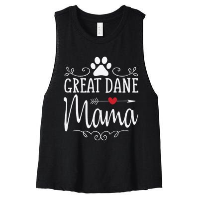 Great Dane Mama Great Dane Mama Women's Racerback Cropped Tank