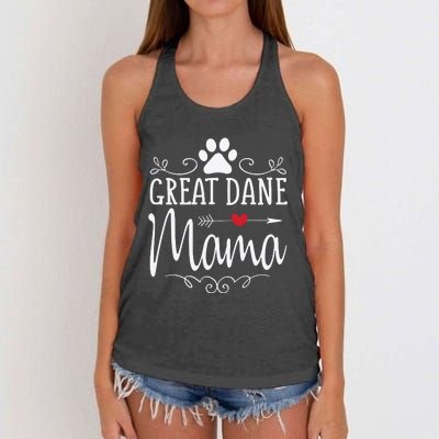 Great Dane Mama Great Dane Mama Women's Knotted Racerback Tank