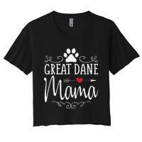 Great Dane Mama Great Dane Mama Women's Crop Top Tee