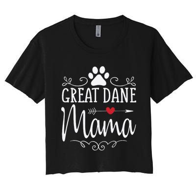 Great Dane Mama Great Dane Mama Women's Crop Top Tee