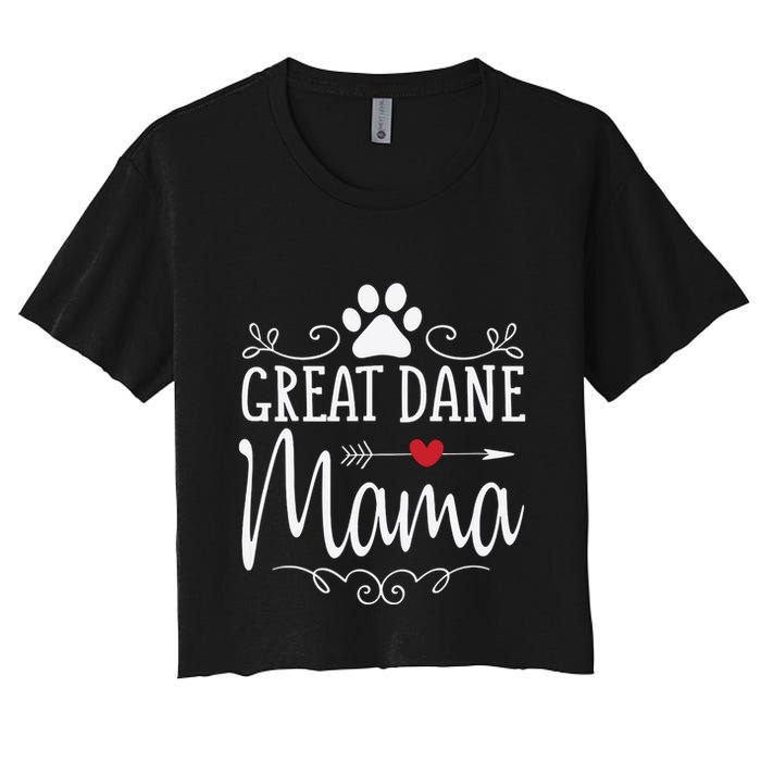 Great Dane Mama Great Dane Mama Women's Crop Top Tee