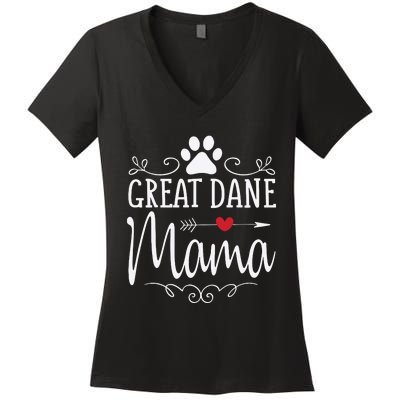 Great Dane Mama Great Dane Mama Women's V-Neck T-Shirt