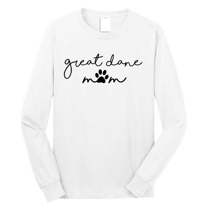 Great Dane Mom Long Sleeve Shirt