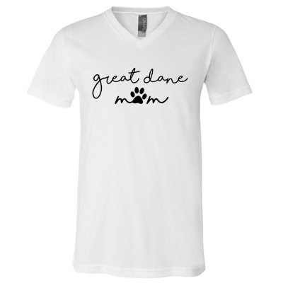 Great Dane Mom V-Neck T-Shirt