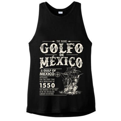 Golfo De MéXico 1550 Gulf Of Mexico 1550 Retro Vintage Ladies PosiCharge Tri-Blend Wicking Tank