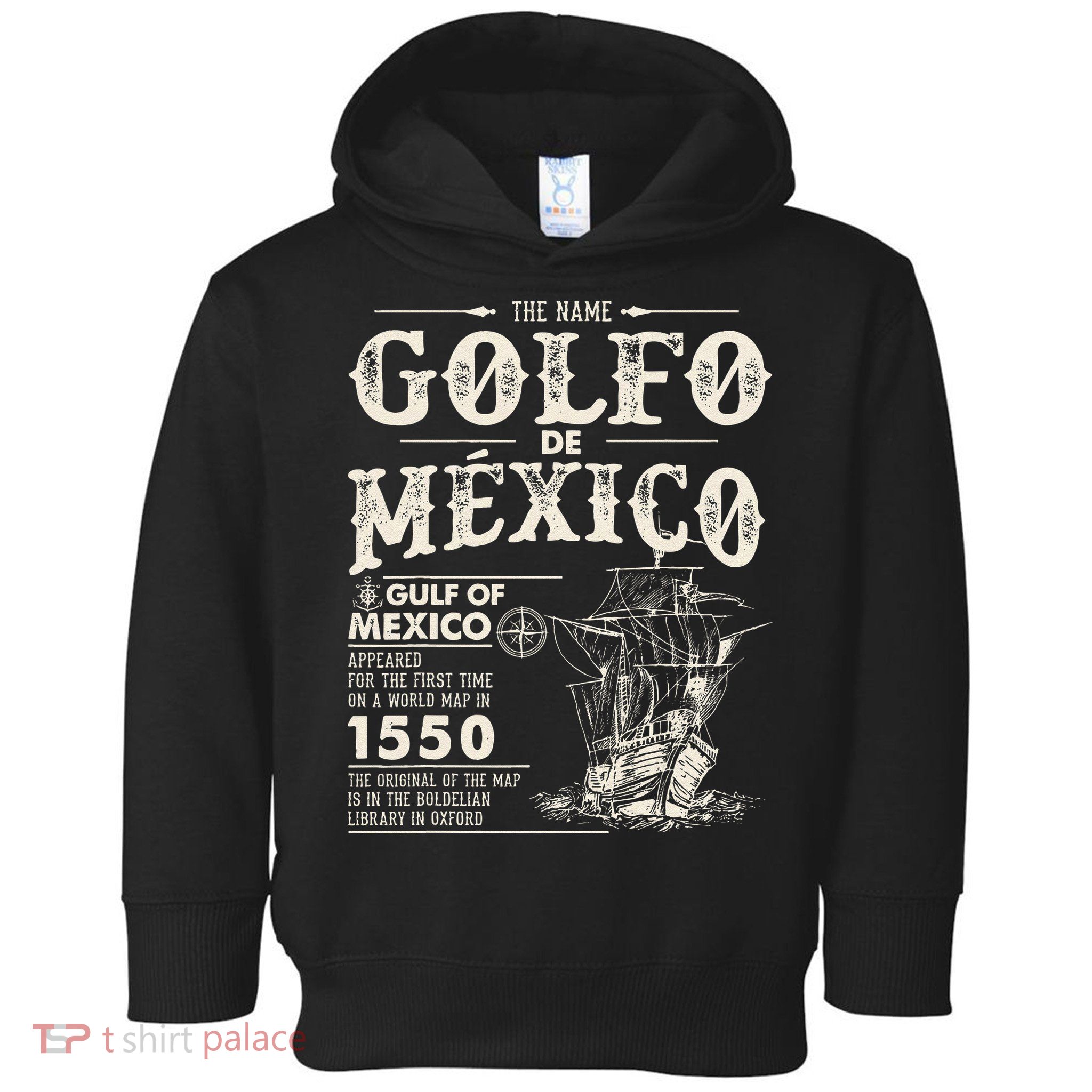 Golfo De MéXico 1550 Gulf Of Mexico 1550 Retro Vintage Toddler Hoodie