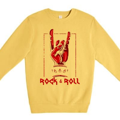 Guitar Death Metal Rock N Roll Music Premium Crewneck Sweatshirt