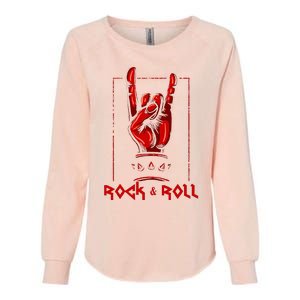 Guitar Death Metal Rock N Roll Music Womens California Wash Sweatshirt