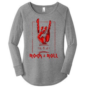 Guitar Death Metal Rock N Roll Music Women's Perfect Tri Tunic Long Sleeve Shirt