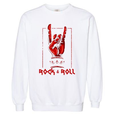 Guitar Death Metal Rock N Roll Music Garment-Dyed Sweatshirt