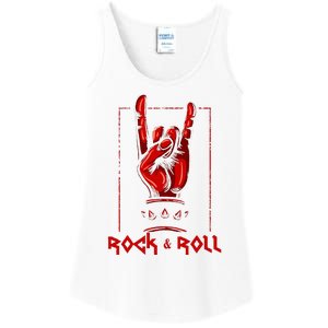 Guitar Death Metal Rock N Roll Music Ladies Essential Tank