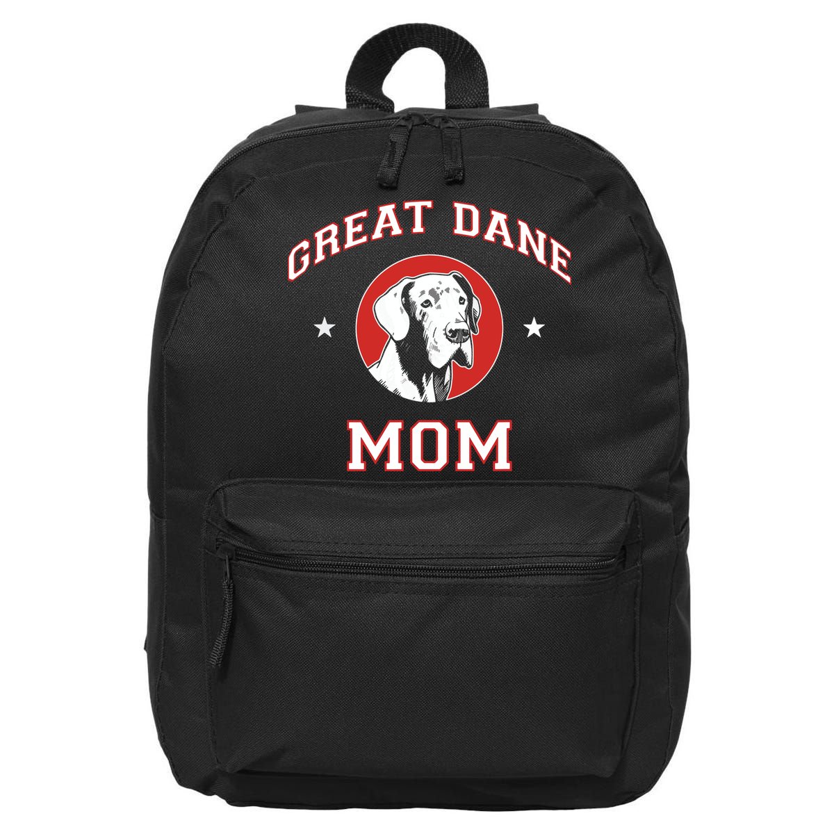 Great Dane Mom Dog Mother 16 in Basic Backpack