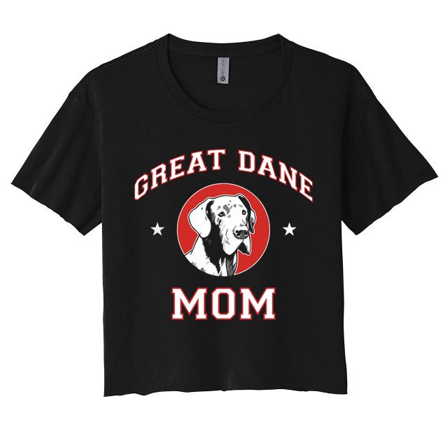 Great Dane Mom Dog Mother Crop Top