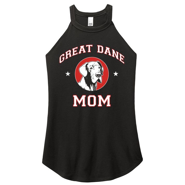 Great Dane Mom Dog Mother Women's Perfect Tri Rocker Tank
