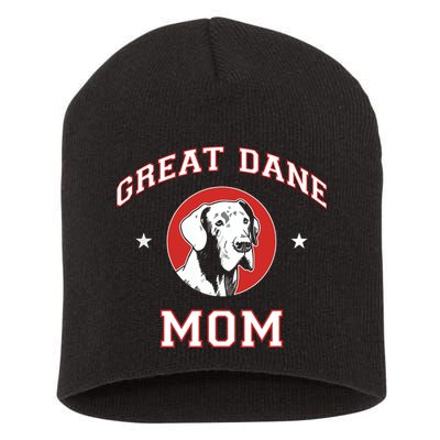 Great Dane Mom Dog Mother Short Acrylic Beanie