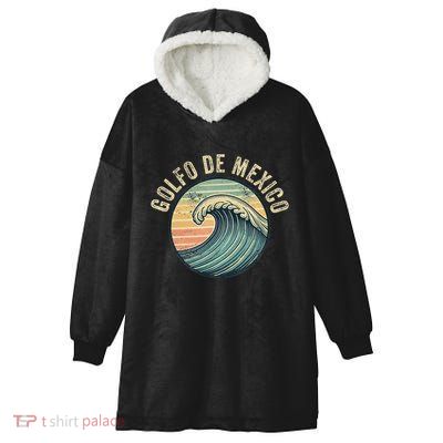 Golfo De Mexico Viva Mexico Gulf Of Mexico Souvenir Hooded Wearable Blanket