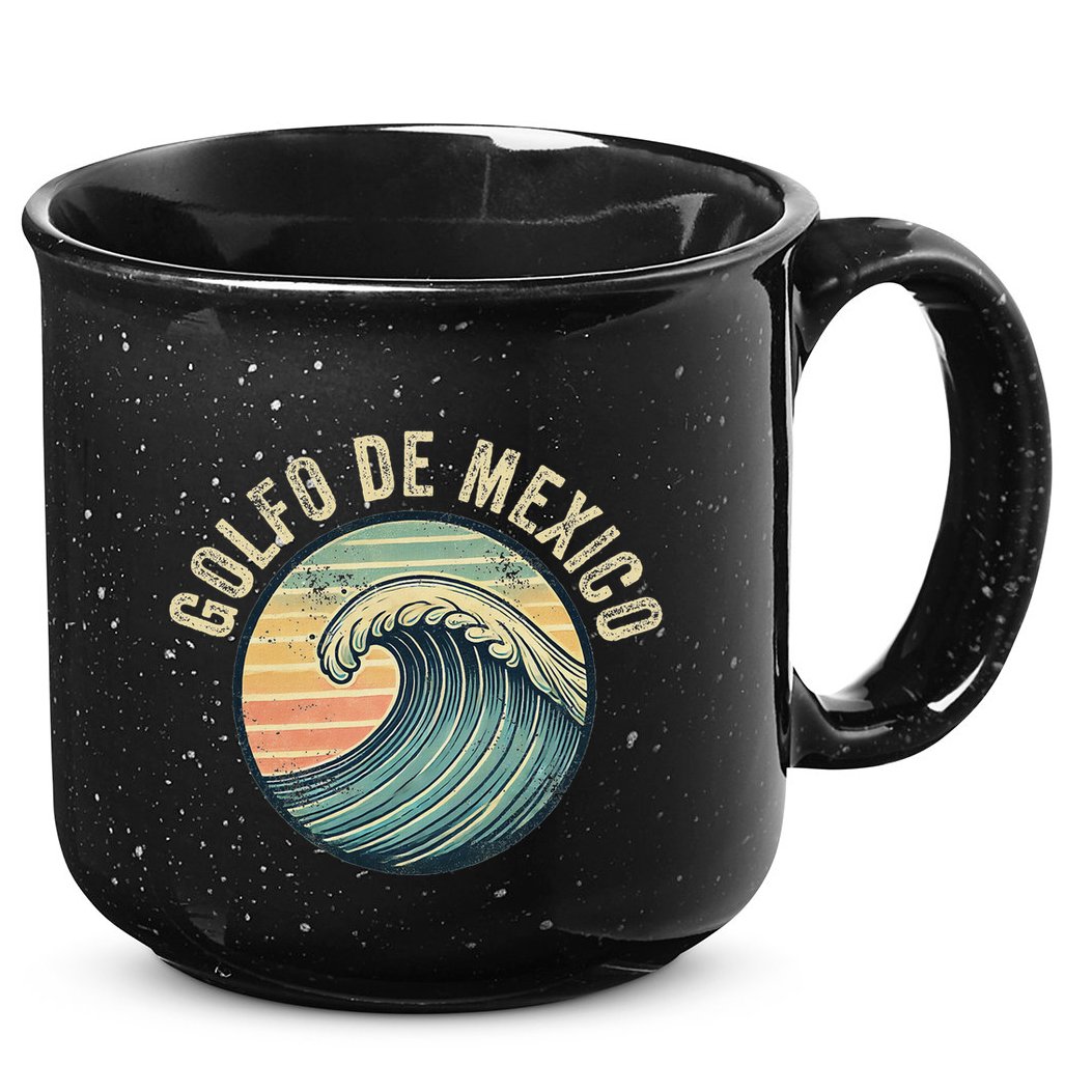 Golfo De Mexico Viva Mexico Gulf Of Mexico Souvenir 15oz Campfire Ceramic Mug