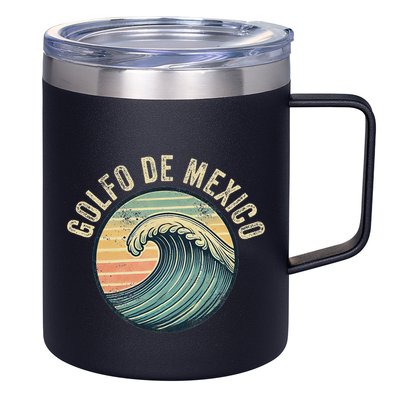 Golfo De Mexico Viva Mexico Gulf Of Mexico Souvenir 12oz Stainless Steel Coffee Mug