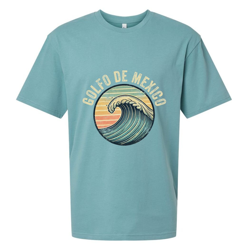 Golfo De Mexico Viva Mexico Gulf Of Mexico Souvenir Sueded Cloud Jersey T-Shirt