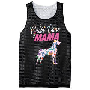 Great Dane Mom Mama Grandma Dog Lover I Great Dane Mesh Reversible Basketball Jersey Tank