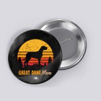 Great Dane Mom Mama Vintage Retro Dog Women Button