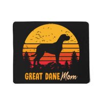 Great Dane Mom Mama Vintage Retro Dog Women Mousepad