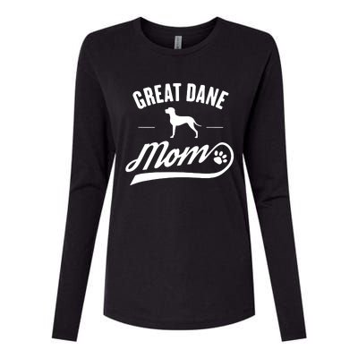 Great Dane Mom Dog Owner Lover Womens Cotton Relaxed Long Sleeve T-Shirt