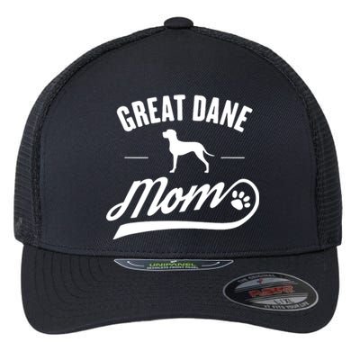 Great Dane Mom Dog Owner Lover Flexfit Unipanel Trucker Cap