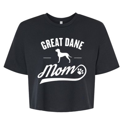 Great Dane Mom Dog Owner Lover Bella+Canvas Jersey Crop Tee