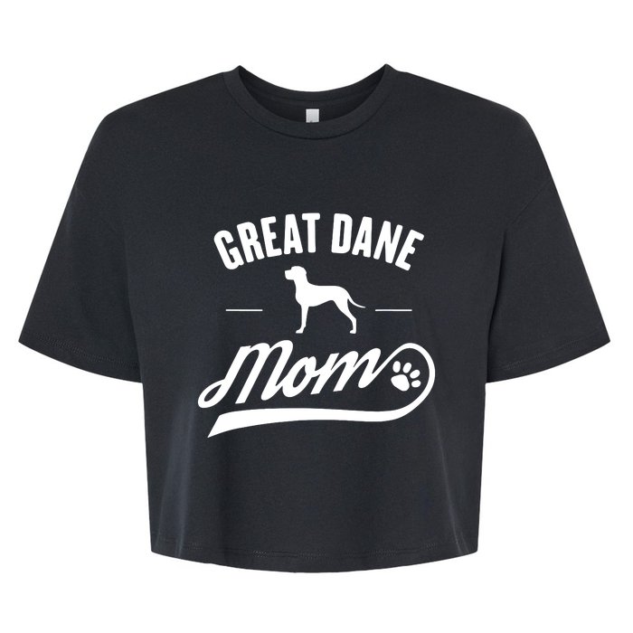 Great Dane Mom Dog Owner Lover Bella+Canvas Jersey Crop Tee