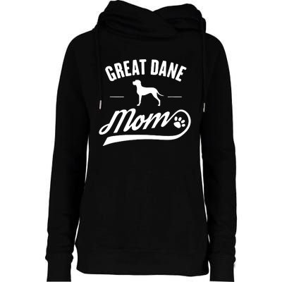 Great Dane Mom Dog Owner Lover Womens Funnel Neck Pullover Hood